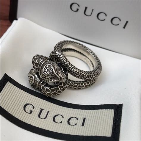 gucci snake ring green|gucci garden snake ring.